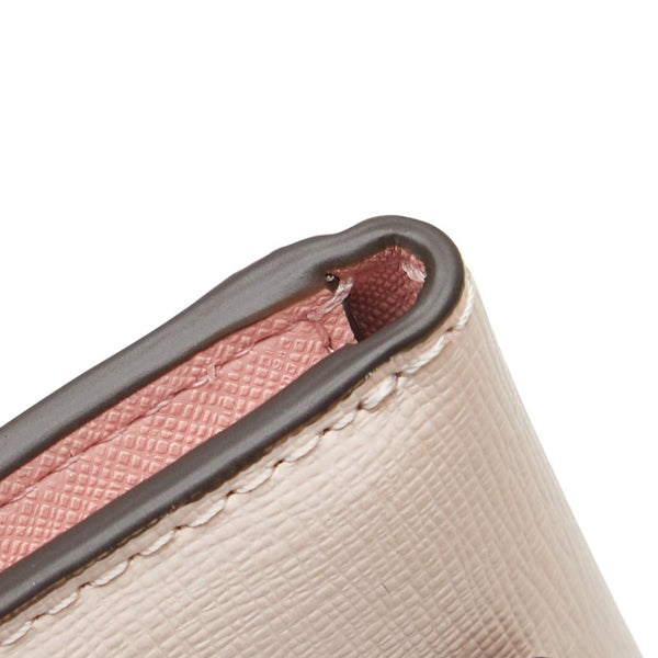 ケイトスペード ロゴ トンボ モチーフ ラインストーン 二つ折り財布 ピンク ブルー レザー レディース Kate Spade 【中古】