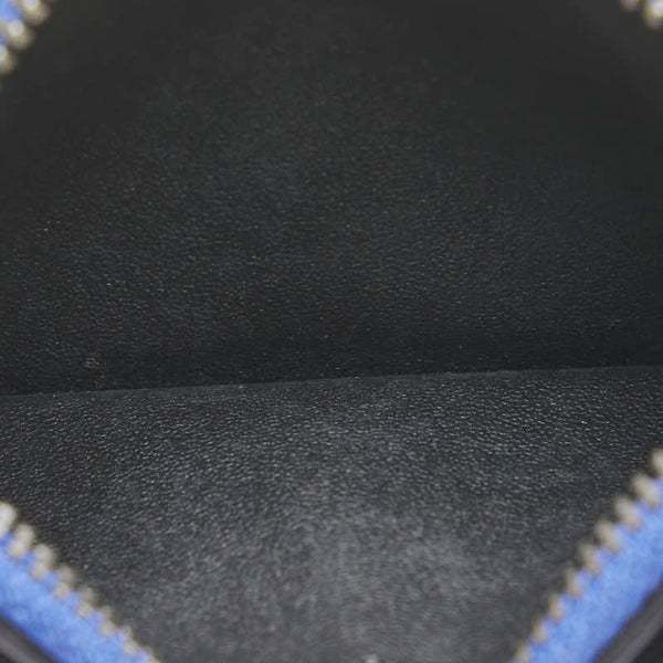 コーチ カードケース コインケース ブルー レザー レディース COACH 【中古】