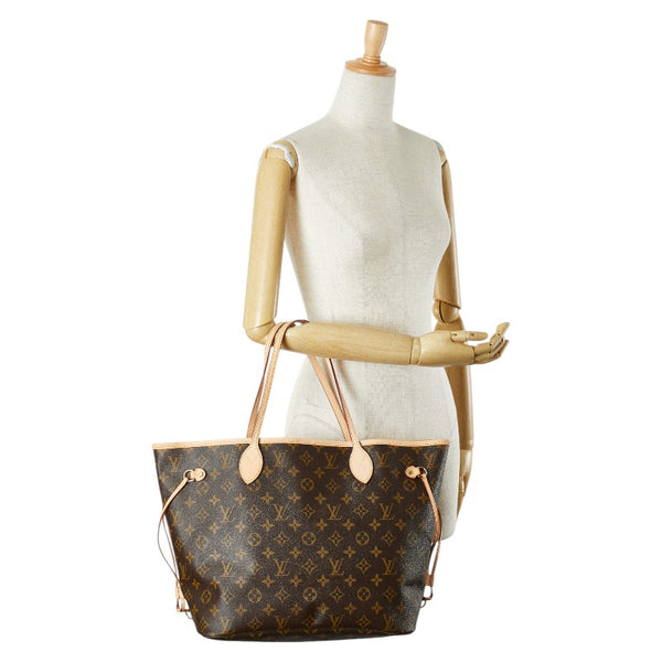 ルイ ヴィトン モノグラム ネヴァーフルMM ショルダーバッグ トートバッグ M41178 ブラウン PVC レザー レディース LOUIS VUITTON 【中古】