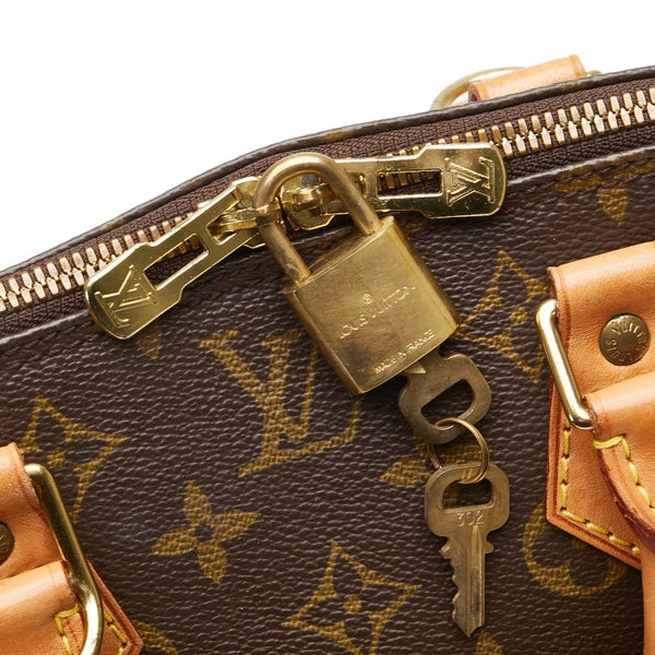 ルイ ヴィトン モノグラム アルマPM ハンドバッグ M51130 ブラウン PVC レザー レディース LOUIS VUITTON 【中古】