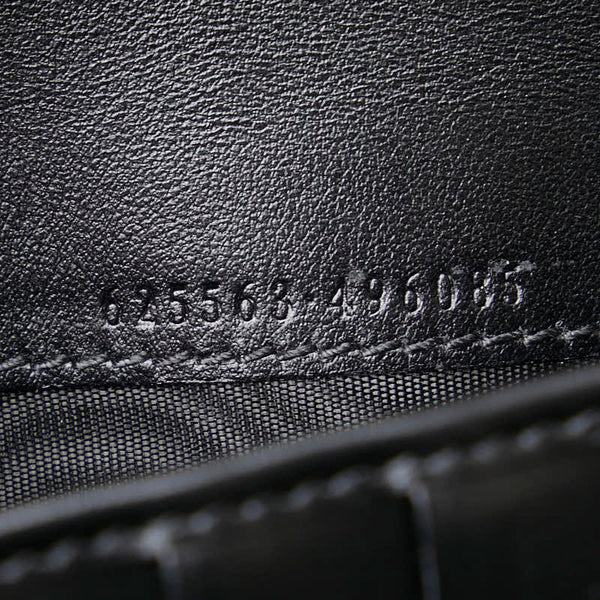 グッチ GGエンボス ジップアラウンド オーガナイザー 長財布 625563 ブラック レザー レディース GUCCI 【中古】