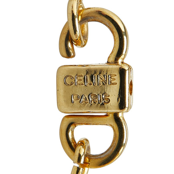 セリーヌ マカダム トリオンフ ブレスレット ゴールド メッキ レディース CELINE 【中古】