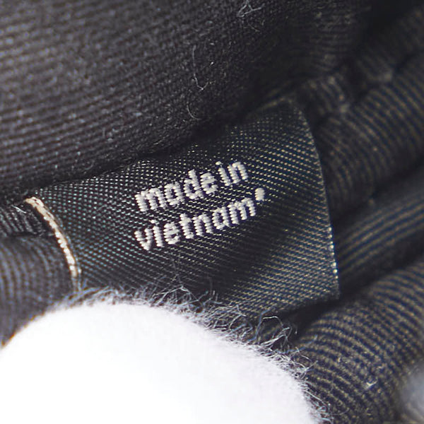 コーチ シグネチャー ラウンド型 コインケース ポーチ ブラウン ブラック PVC レザー レディース COACH 【中古】