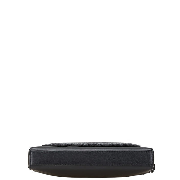 コーチ シグネチャー ホールデン クロスボディ ショルダーバッグ C5598 ブラック グレー PVC レザー レディース COACH 【中古】