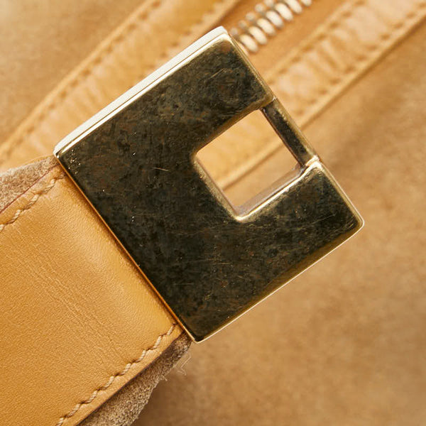 グッチ ワンショルダーバッグ 001 3814 ベージュ レザー スエード レディース GUCCI 【中古】