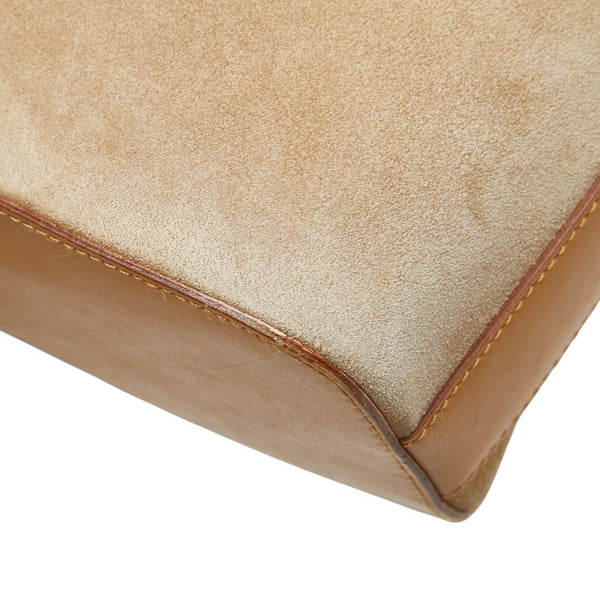 グッチ ワンショルダーバッグ 001 3814 ベージュ レザー スエード レディース GUCCI 【中古】