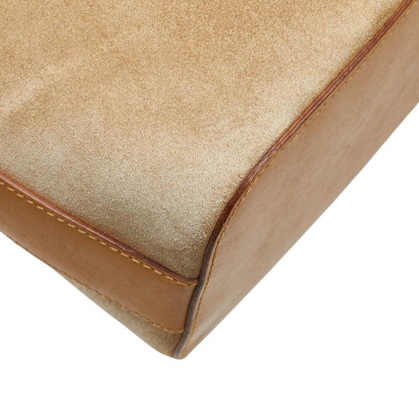 グッチ ワンショルダーバッグ 001 3814 ベージュ レザー スエード レディース GUCCI 【中古】