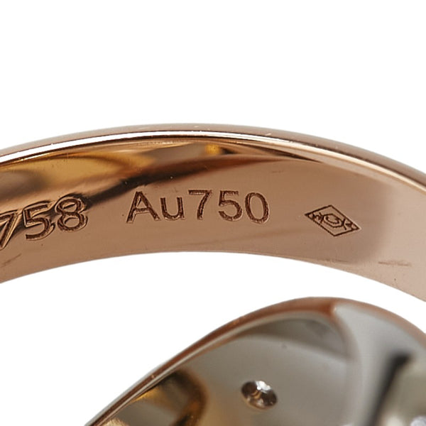 カルティエ トリニティリング 5Pダイヤ リング 指輪 #50 K18YG イエローゴールド K18WG ホワイトゴールド K18PG ピンクゴールド レディース CARTIER 【中古】