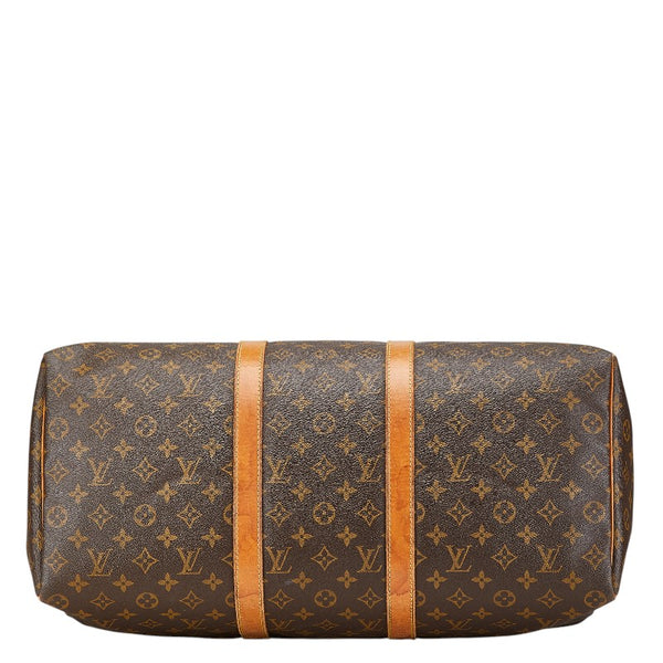 ルイ ヴィトン モノグラム キーポル50 ボストンバッグ ショルダーバッグ M41426 ブラウン PVC レザー レディース LOUIS VUITTON 【中古】