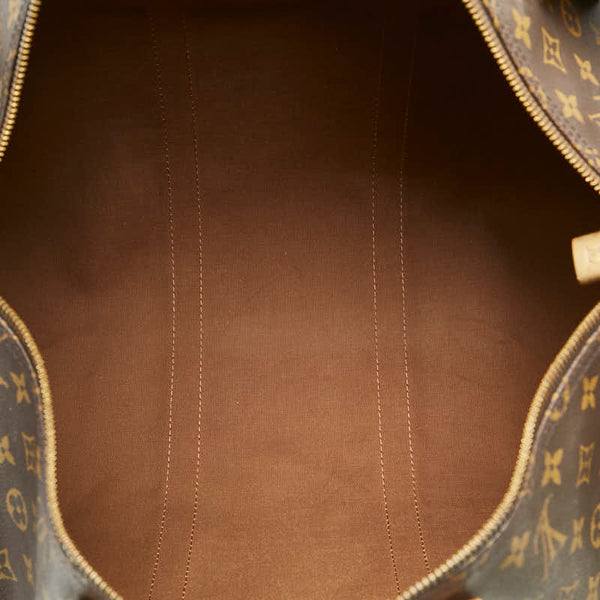 ルイ ヴィトン モノグラム キーポル50 ボストンバッグ ショルダーバッグ M41426 ブラウン PVC レザー レディース LOUIS VUITTON 【中古】