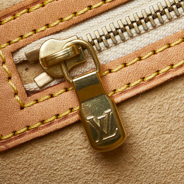 ルイ ヴィトン ダミエ アズール ハムステッドMM トートバッグ ショルダーバッグ N51206 ホワイト PVC レザー レディース LOUIS VUITTON 【中古】