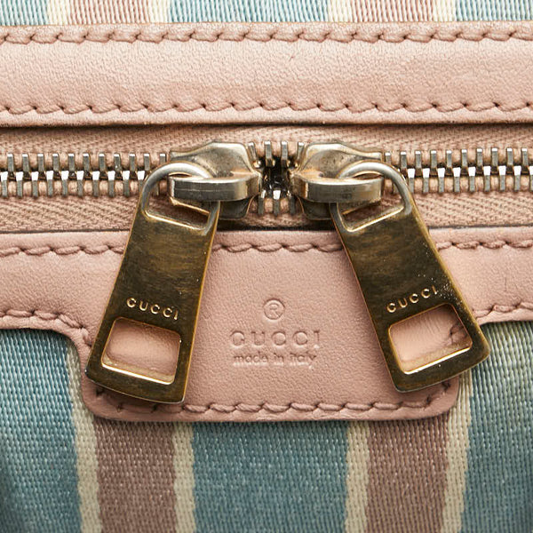 グッチ GGキャンバス ハンドバッグ ショルダーバッグ 2WAY 269876 ベージュ ピンク キャンバス レザー レディース GUCCI 【中古】