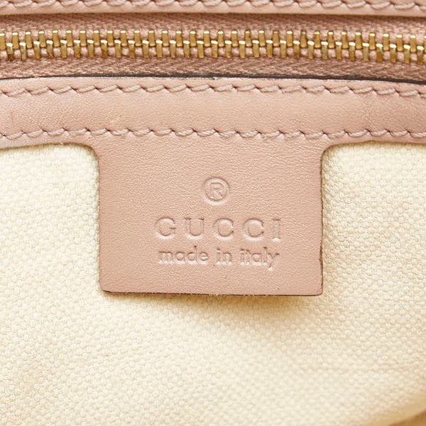 グッチ GGキャンバス ハンドバッグ ショルダーバッグ 2WAY 269876 ベージュ ピンク キャンバス レザー レディース GUCCI 【中古】