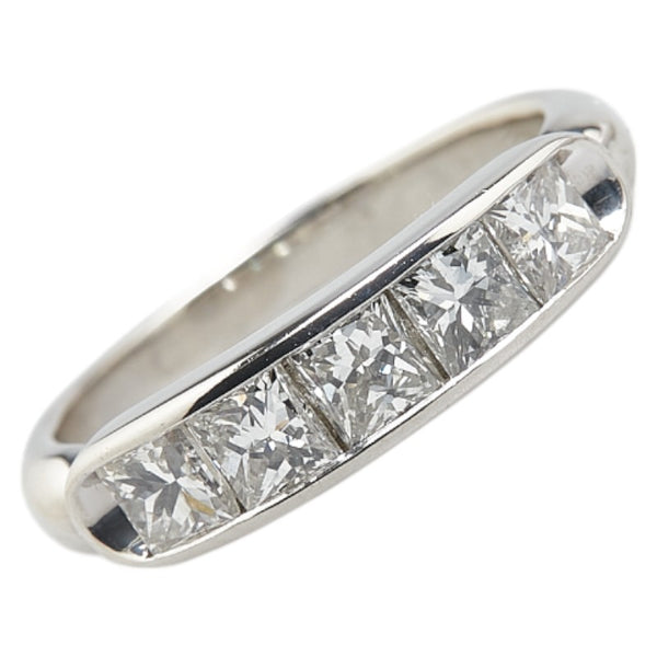 Pt900 プラチナ ダイヤ1.07ct 一文字 リング 指輪 レディース 10.5号 【中古】
