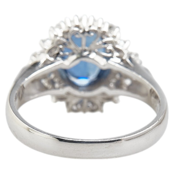 Pt900 プラチナ サファイア1.77ct ダイヤ0.32ct リング 指輪 レディース 12号 【中古】