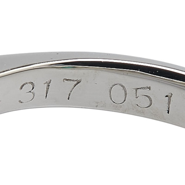 Pt900 プラチナ エメラルド3.17ct ダイヤ0.51ct リング 指輪 レディース 13号 【中古】