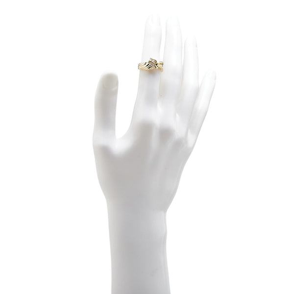 K18YG イエローゴールド ダイヤ0.23ct リング 指輪 レディース 11.5号 【中古】