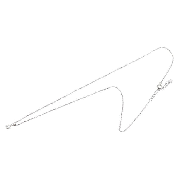スタージュエリー Pt950 プラチナ ダイヤ0.20ct ティアドロップ 雫 モチーフ ネックレス レディース STAR JEWELRY 【中古】