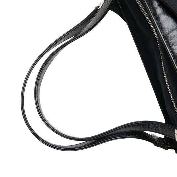 フェンディ トートバッグ ハンドバッグ ブラック ナイロン レザー レディース FENDI 【中古】