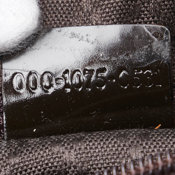 グッチ バンブー ハンドバッグ 000 1075 ブラウン ナイロン レザー レディース GUCCI 【中古】