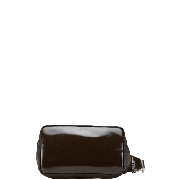 グッチ バンブー ハンドバッグ 000 1075 ブラウン ナイロン レザー レディース GUCCI 【中古】