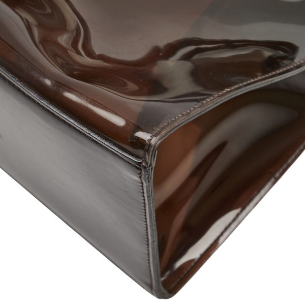 グッチ バンブー ハンドバッグ 002 1013 1011 ブラウン ビニール レザー プラスチック レディース GUCCI 【中古】