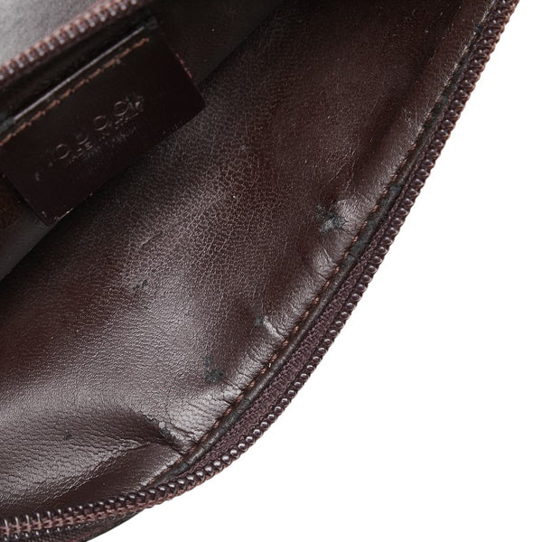 グッチ バンブー ハンドバッグ 002 1013 1011 ブラウン ビニール レザー プラスチック レディース GUCCI 【中古】