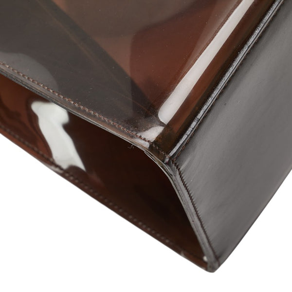 グッチ バンブー ハンドバッグ 002 1013 1011 ブラウン ビニール レザー プラスチック レディース GUCCI 【中古】