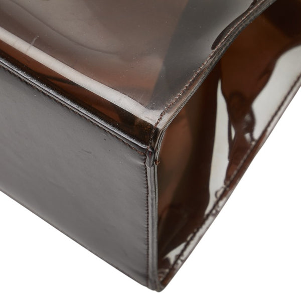 グッチ バンブー ハンドバッグ 002 1013 1011 ブラウン ビニール レザー プラスチック レディース GUCCI 【中古】