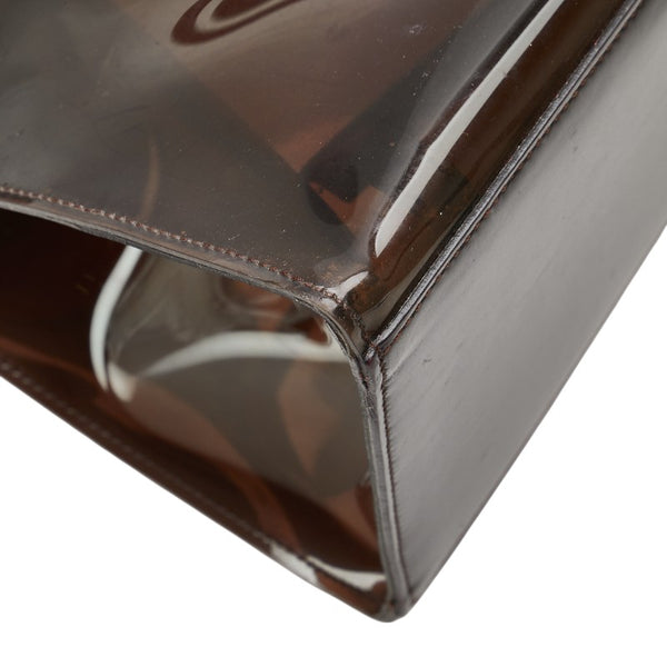 グッチ バンブー ハンドバッグ 002 1013 1011 ブラウン ビニール レザー プラスチック レディース GUCCI 【中古】