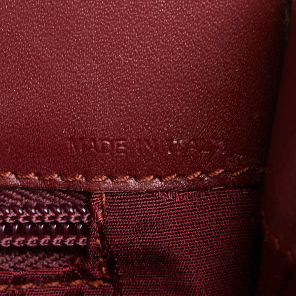 カルティエ マストライン 斜め掛け ショルダーバッグ ボルドー レザー レディース CARTIER 【中古】