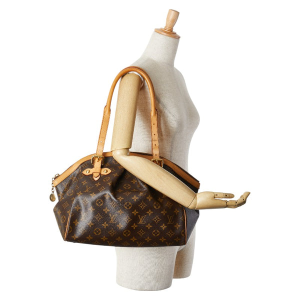 ルイ ヴィトン モノグラム ティヴォリGM ショルダーバッグ M40144 ブラウン PVC レザー レディース LOUIS VUITTON 【中古】