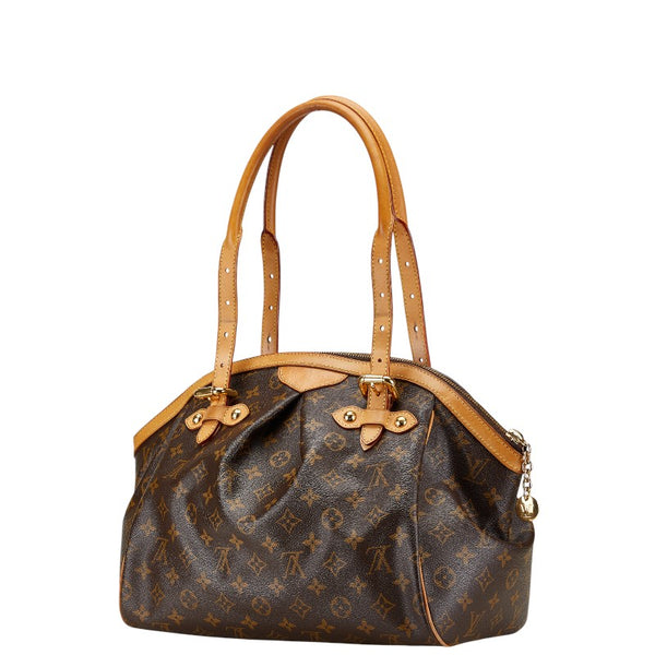 ルイ ヴィトン モノグラム ティヴォリGM ショルダーバッグ M40144 ブラウン PVC レザー レディース LOUIS VUITTON 【中古】