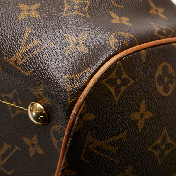 ルイ ヴィトン モノグラム ティヴォリGM ショルダーバッグ M40144 ブラウン PVC レザー レディース LOUIS VUITTON 【中古】