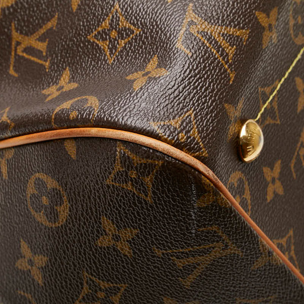 ルイ ヴィトン モノグラム ティヴォリGM ショルダーバッグ M40144 ブラウン PVC レザー レディース LOUIS VUITTON 【中古】