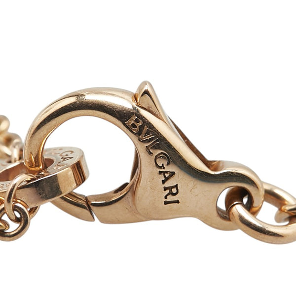 ブルガリ ビーゼロワン ペンダントネックレス ゴールド ホワイト K18PG ピンクゴールド セラミック レディース BVLGARI 【中古】