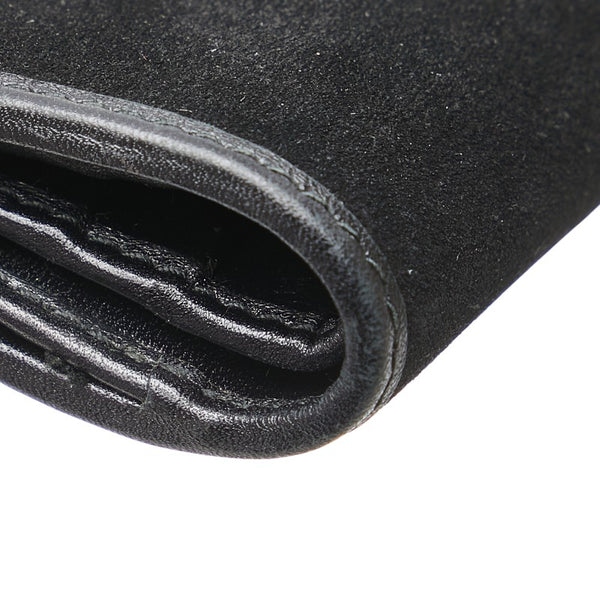 グッチ ジャッキー 三つ折り財布 035 2126 2129 ブラック ゴールド レザー スエード レディース GUCCI 【中古】