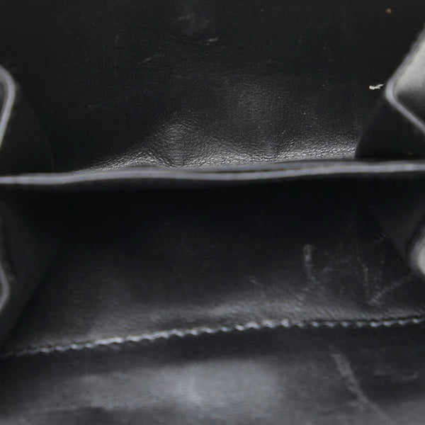 グッチ ジャッキー 三つ折り財布 035 2126 2129 ブラック ゴールド レザー スエード レディース GUCCI 【中古】