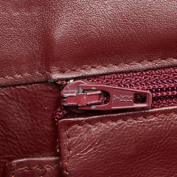 カルティエ マストライン クラッチバッグ セカンドバッグ ボルドー ワインレッド レザー レディース CARTIER 【中古】