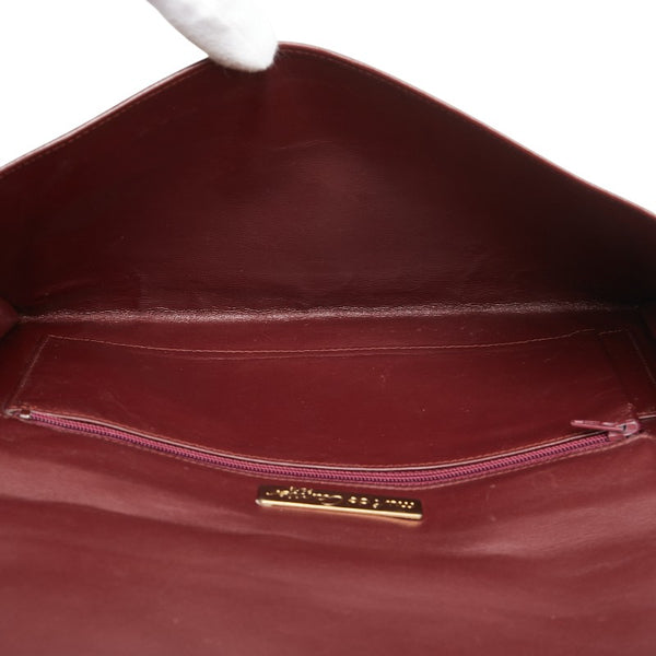 カルティエ マストライン クラッチバッグ セカンドバッグ ボルドー ワインレッド レザー レディース CARTIER 【中古】
