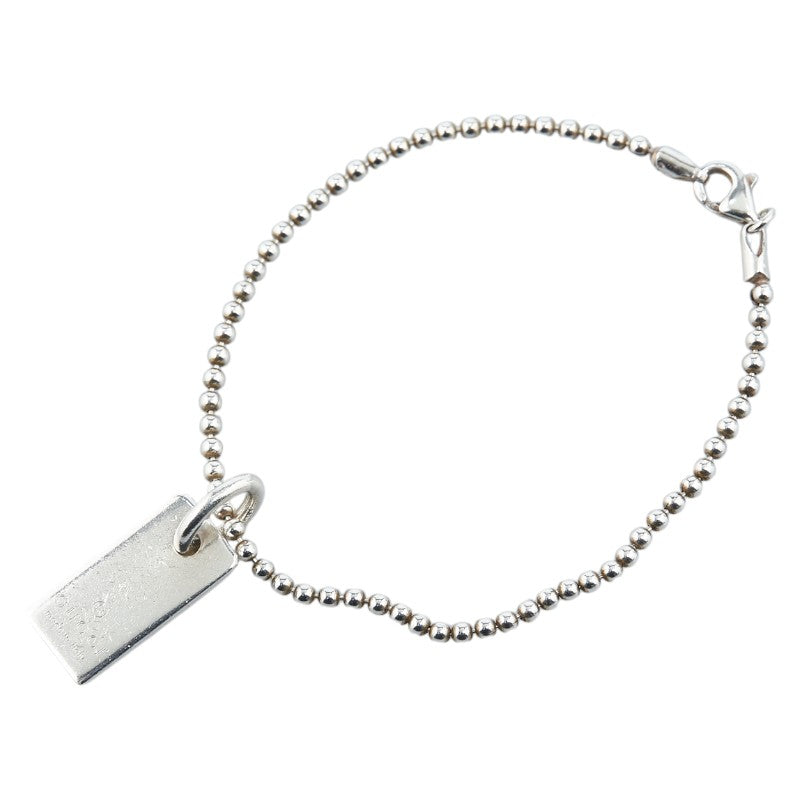 グッチ ボールチェーン プレート ブレスレット SV925 シルバー レディース GUCCI 【中古】