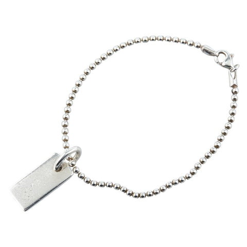 グッチ ボールチェーン プレート ブレスレット SV925 シルバー レディース GUCCI 【中古】