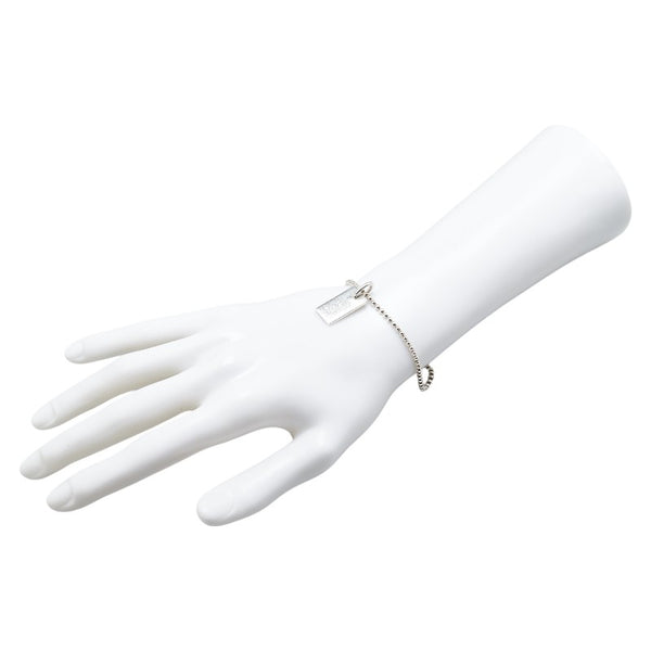 グッチ ボールチェーン プレート ブレスレット SV925 シルバー レディース GUCCI 【中古】