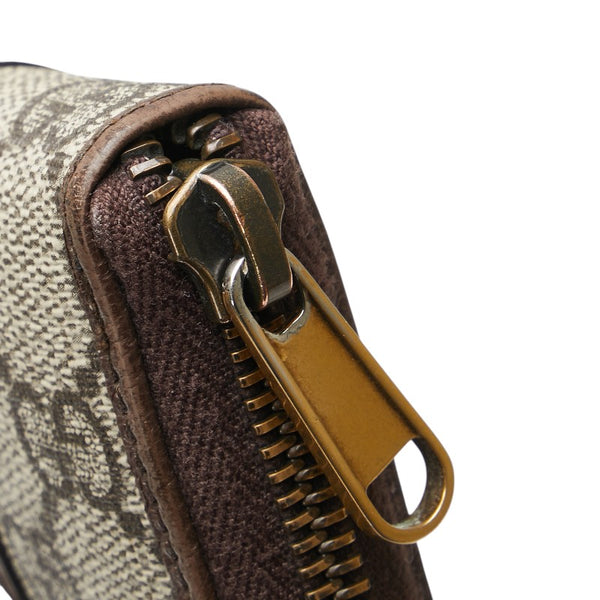 グッチ GGスプリーム オフィディア シェリーライン コインケース 597613 96IWT 8745 ブラウン PVC レザー レディース GUCCI 【中古】