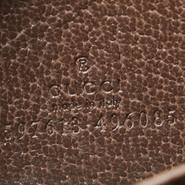 グッチ GGスプリーム オフィディア シェリーライン コインケース 597613 96IWT 8745 ブラウン PVC レザー レディース GUCCI 【中古】