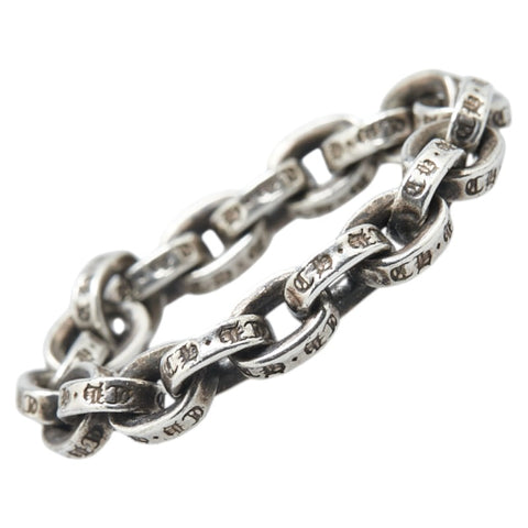 クロムハーツ ペーパーチェーン 六字真言 リング 指輪 SV925 シルバー メンズ CHROME HEARTS 【中古】