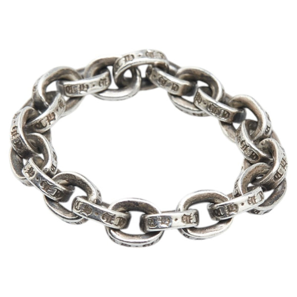 クロムハーツ ペーパーチェーン 六字真言 リング 指輪 SV925 シルバー メンズ CHROME HEARTS 【中古】