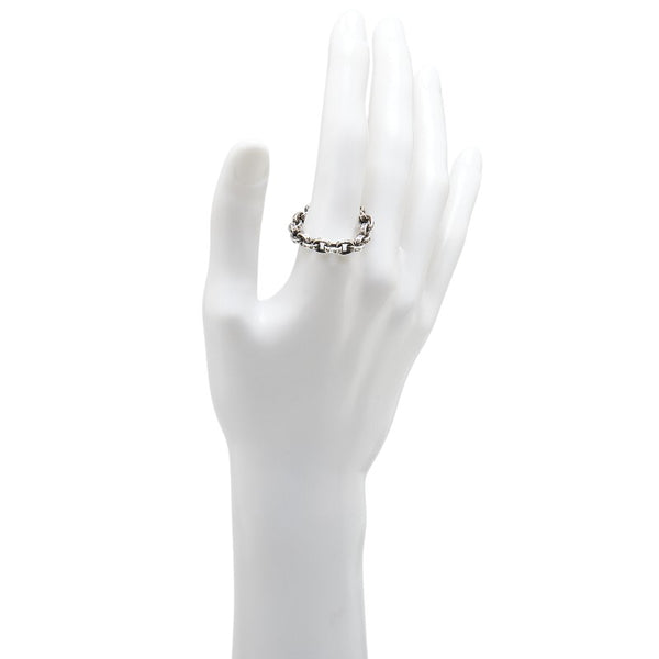 クロムハーツ ペーパーチェーン 六字真言 リング 指輪 SV925 シルバー メンズ CHROME HEARTS 【中古】
