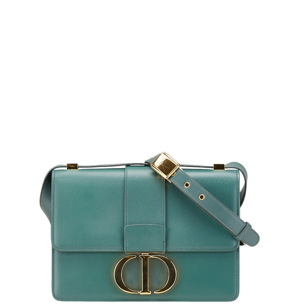 ディオール 30 モンテーニュ 斜め掛け ショルダーバッグ グリーン カーフ レザー レディース Dior 【中古】