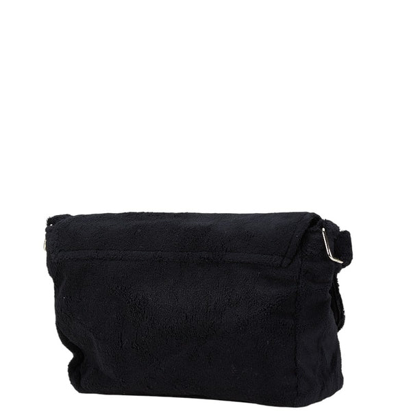 シャネル ココマーク ノベルティ ショルダーバッグ ブラック パイル レディース CHANEL 【中古】